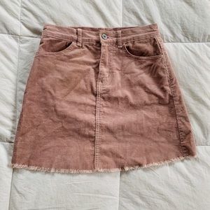 Brandy Melville mini skirt pink corduroy